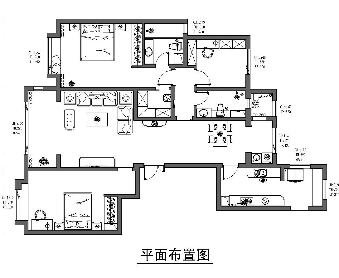 德賢公館歐式風格戶型圖裝修效果圖