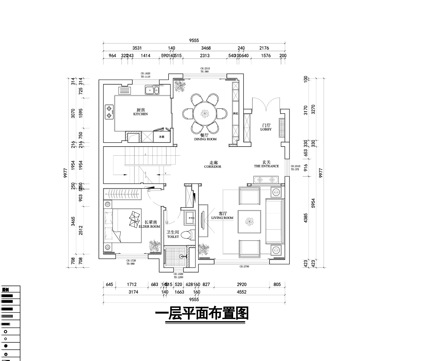 碧桂園新中式風格戶型圖裝修效果圖