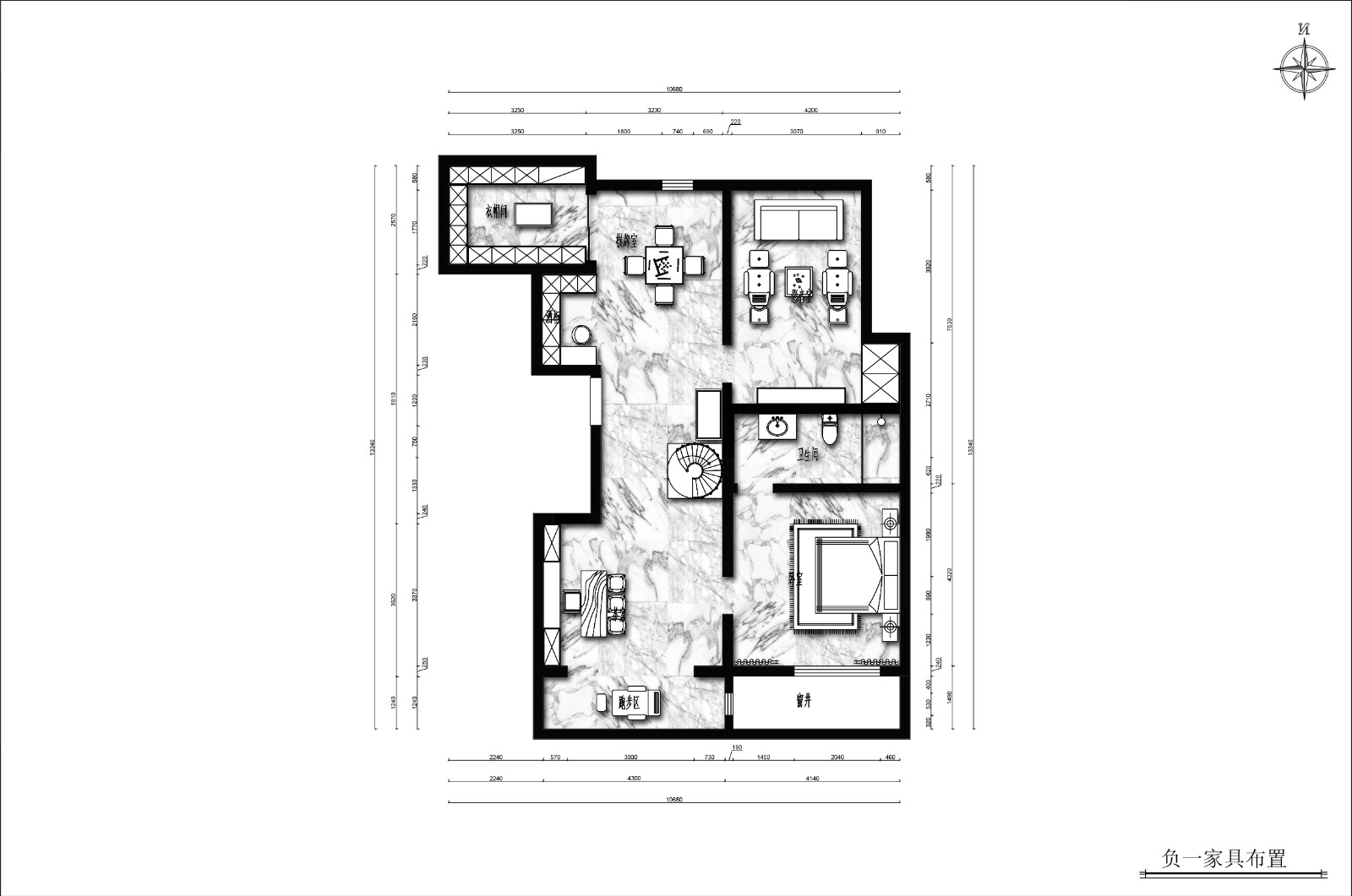 保利拉菲公館新中式風格戶型圖裝修效果圖