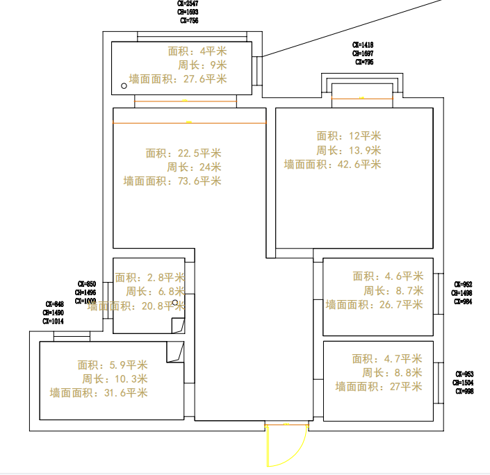 潤都錦園現代簡約風格客廳裝修效果圖